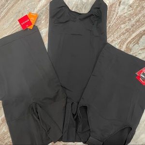 Spanx 3 Pack!! High-waisted mid-thigh short, high-waisted brief, shapesuit